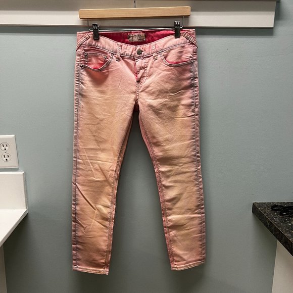 Free People Pink Skinny Pants - Picture 1 of 4